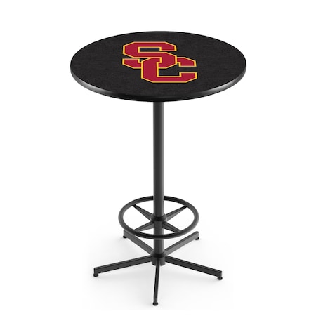 Holland Bar Stool Co 42" Black USC Trojans Pub Table L216B4228SouCal